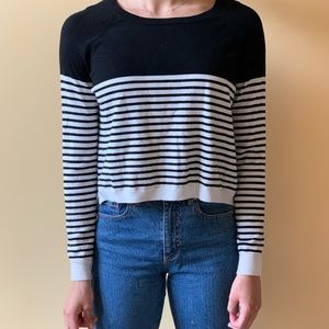 Forever 21 Cropped Striped Sweater